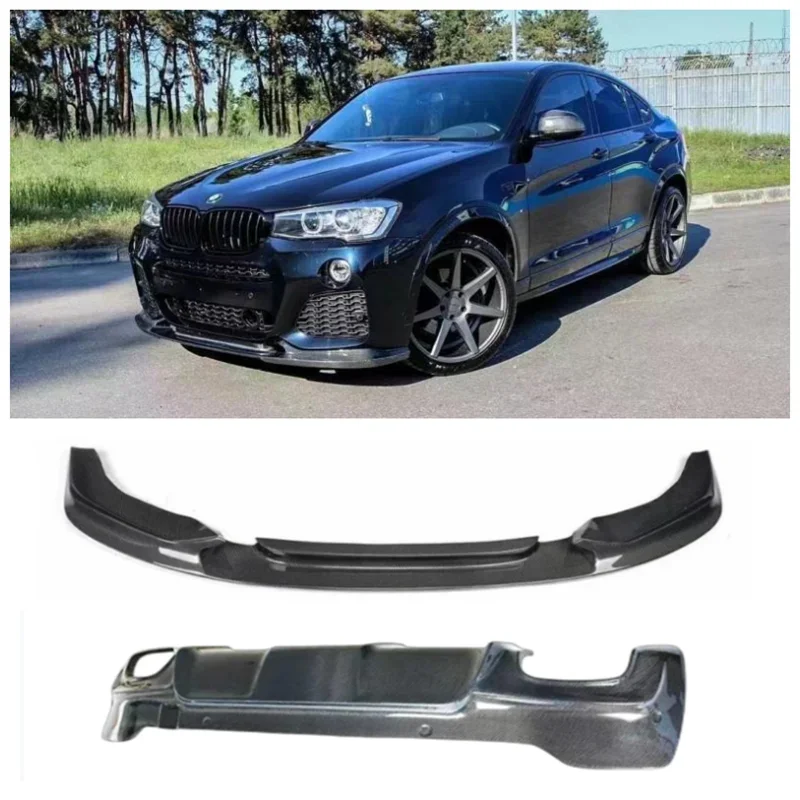 

For BMW X4 F26 2014 2015 2016 2017 High Quality Carbon Fiber Car Bumper Front Lip Rear Diffuser Spoiler Rearview Mirror Body Kit