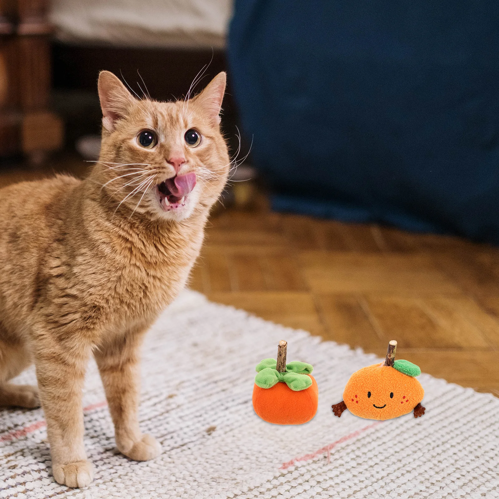 

2Pcs Catnip Fruit Chews for Cats Teething Relief Chewable Biting Sticks Interactive Indoor Outdoor Play for Active Feline Fun