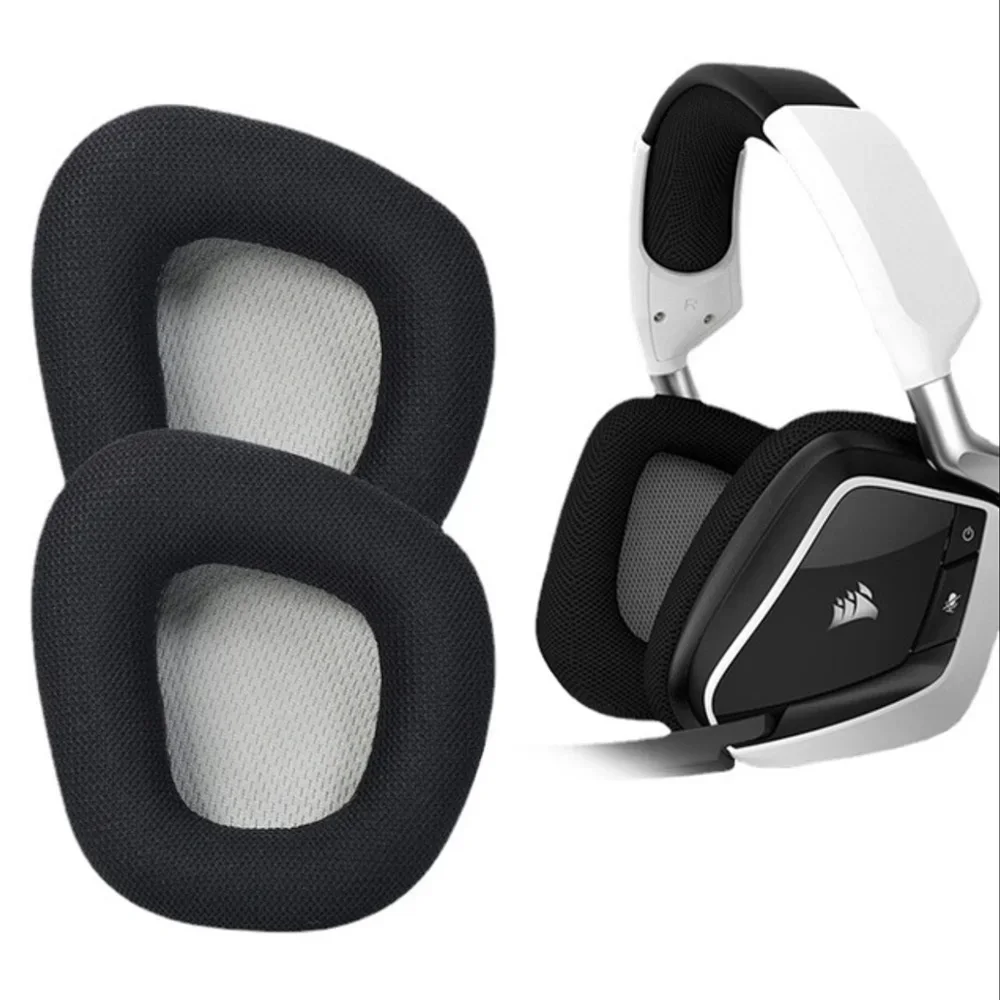 POYATU Ear Pads Headphone For CORSAIR Void PRO RGB Wireless Gaming Headphone Ear Pads Cushion Cover Replacement Earmuff Leather