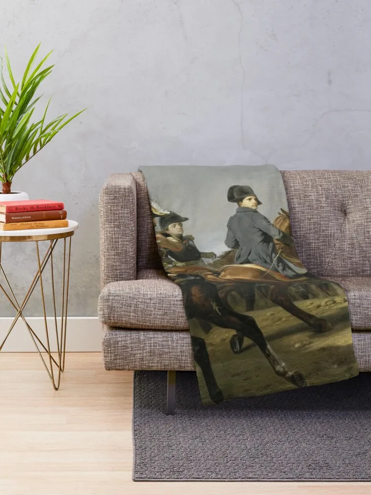 Napoleon Napoleon and the Imperial Guard Throw Blanket Retros Single Baby Luxury Brand Blankets