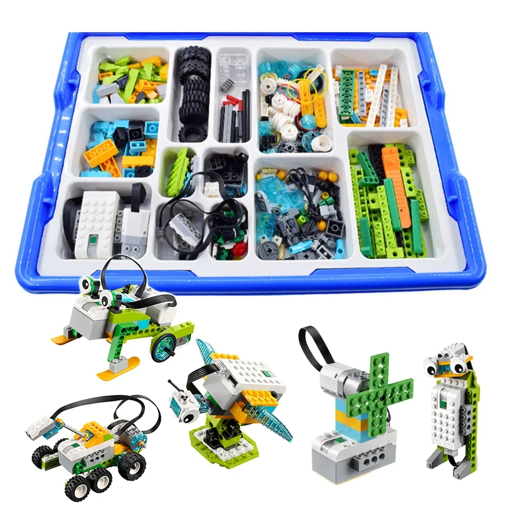 

Программируемый конструктор Wendo 2.0, совместимый с LEGO, набор для обучения электронике и программированию Scratch, робот 45300