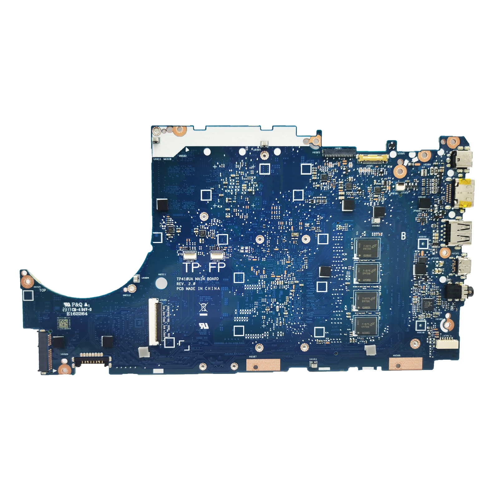 Placa-mãe portátil para ASUS, TP410UR, TP410UA, TP410U, Q405UA, Q405U, CPU, I3, 7ª, 8ª geração, 4G, 8G RAM, V2G