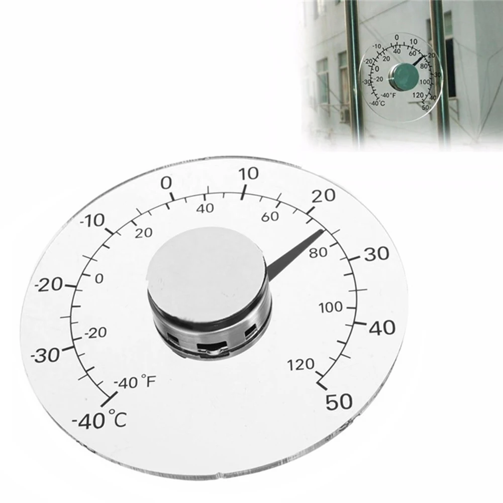 Window Wall Indoor Outdoor Graduated Disc Display Temperature Humidity Meter Temperature Meter Monitor Thermometer