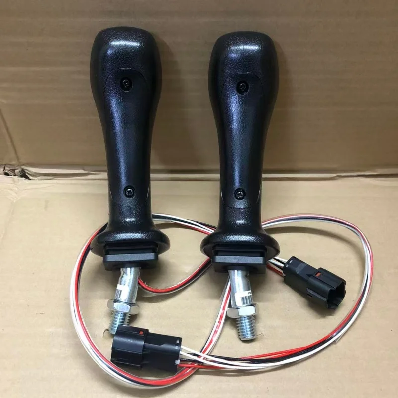 3-button Grab Handle Wheel Excavator Modified with Wood Iron Wood Steel Grab Control Lever High quality 2
