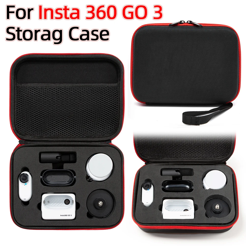 Bolsa de almacenamiento para Insta360 GO 3S, estuche de transporte integrado, caja de protección de apertura de molde preciso para Insta360 Go 3S/GO 3, accesorios