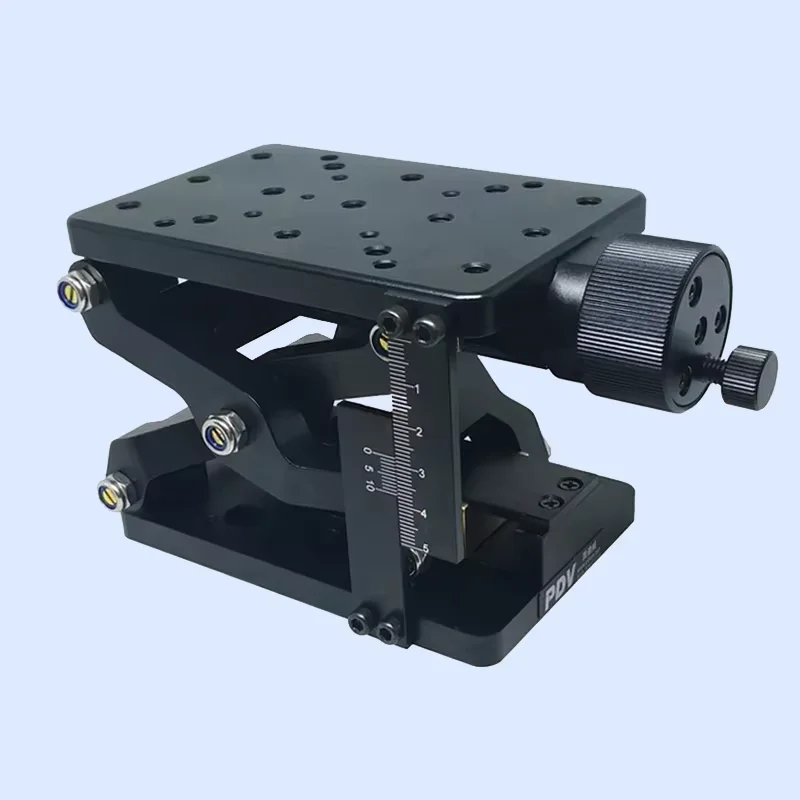 408 Z-axis Manual Lab Jack,High Precise Optical Sliding Elevator,XYZLifting Platform,60mm Travel with Ruler