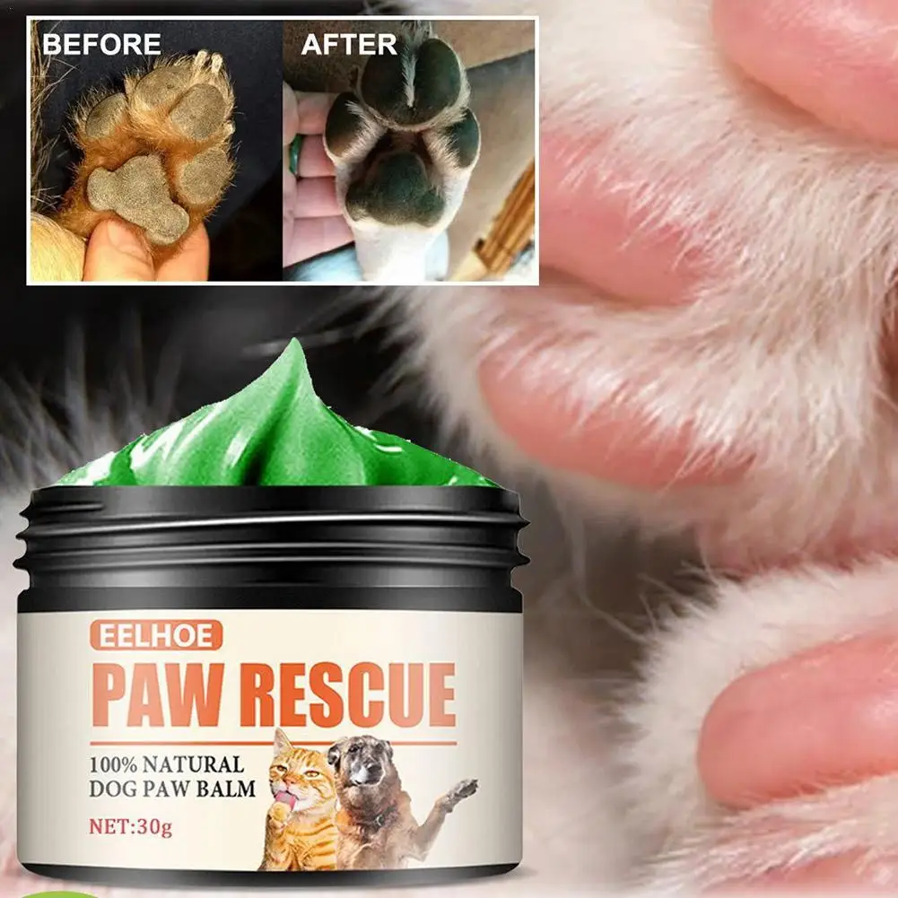 Dog Paw Balm 30g Cat Dog Paw Protective Cream Canine Paw Moisturizer For Dry Cracked Paws Hot Pavement Protection Wax