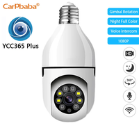 CARPBABA YCC365 Plus 1080P Wifi Bulb E27 Surveillance Camera Color Night Vision 360° Rotating Two-way Talk Smart Home