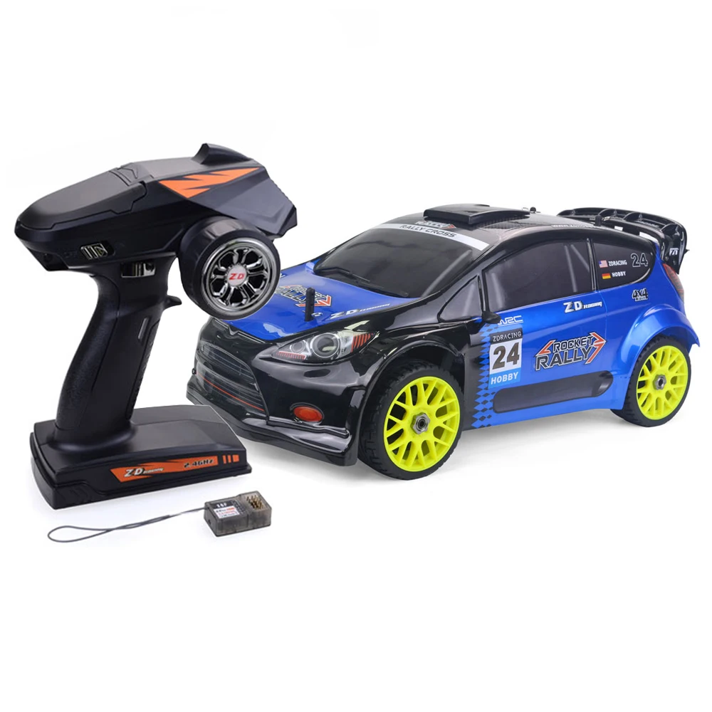 

ZD Racing 9071-V2 08426 4WD 1:8 Aluminum Alloy Rally Car 80KM/H 2.4Ghz 4CH Remote Controller 80A ESC 11.1V 3000Mah Battery Gift