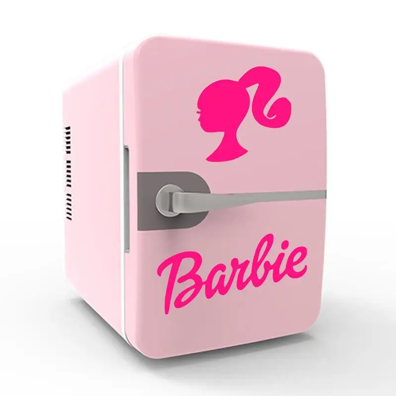 

Kawaii Barbie New 6L Car Refrigerator Mini Refrigerator Home Desktop Decoration Outdoor Camping Outdoor Picnic Home Accessories