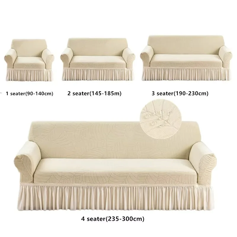 Modern Washable Universal Living Room Sofa Slipcover Elastic Stretch Waterproof Non-Slip Pet Anti-Dirty Home Slip Covers