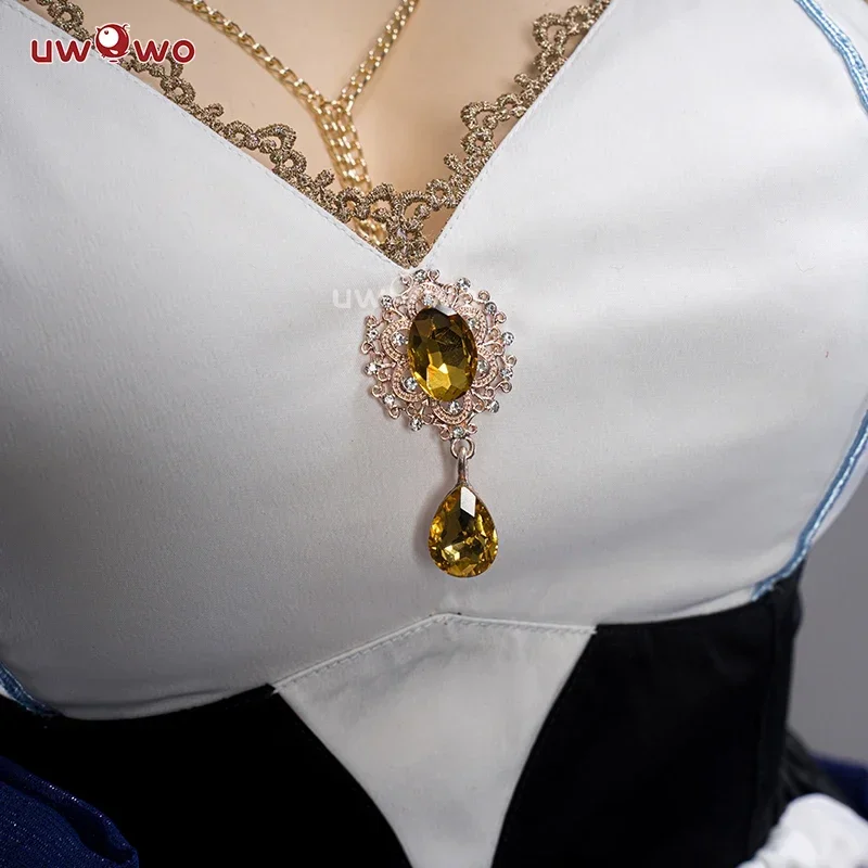 KL2 متوفر في المخزون UWOWO ليلى أزياء الخادمة التأثيرية جينشين إمباكت فانارت كوسبلاي فستان الخادمة الحصري أزياء الهالوين 6 #   مم