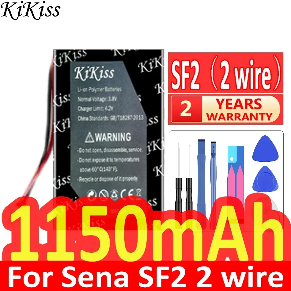 Kikiss-sena sf2用の強力なバッテリー,2線式または3線式,ヘッドセットSMH-10, SMH-5,600mah-2800mah