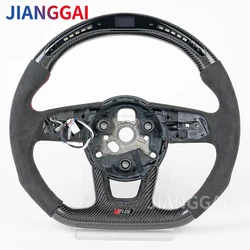 Led Carbon Fiber Steering Wheel Suitable For Audi R8 TT S6 S7 A7 A6L RS6 RS7 RSQ8 SQ5 RS E-tron 2018-2021 Model