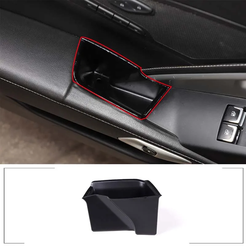 

1pcs For Chevrolet Corvette C7 2014-2019 LHD Car Accessories Car Door Handle Storage Box Organizer Container Holder