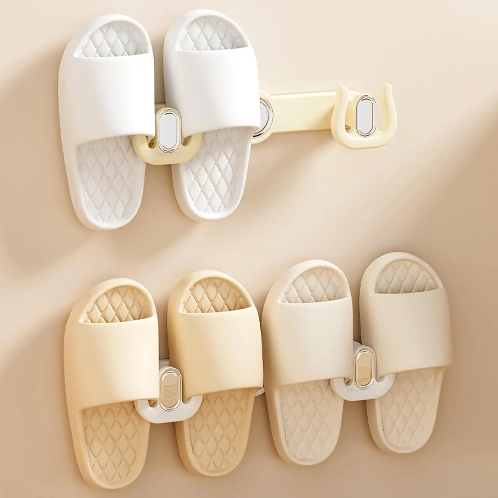 Wall Mounted Shoe Rack Slipper Drying Holder for Apartment Hotel Home Use