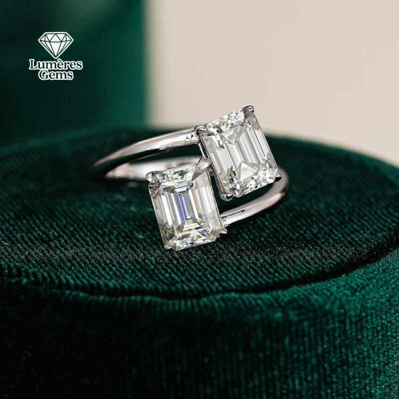LumièRe Gems Presents The Latest Hot-Selling Morganite Platinum 18K Gold Couple'S High-End And Luxurious Engagement Jewelry.