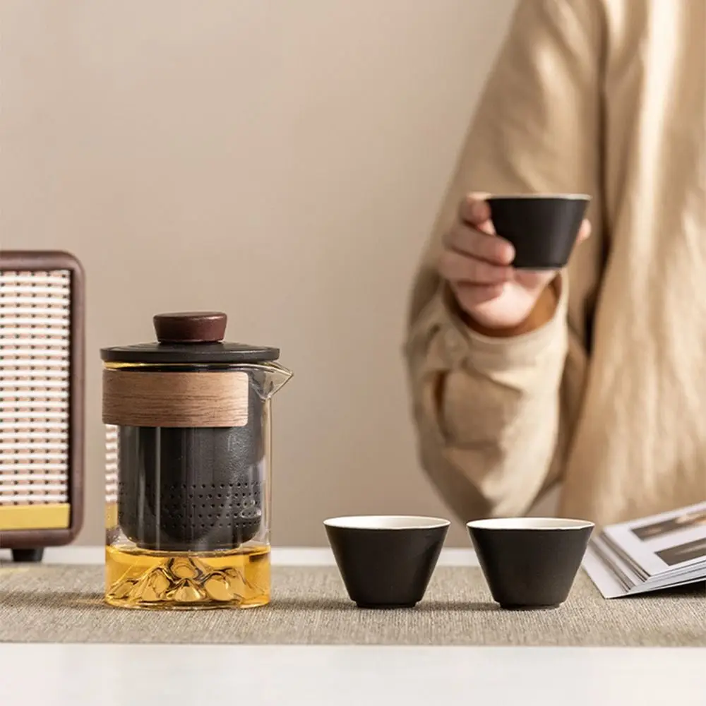 

Creative Porcelain Tea Sets with tea strainer Chinese Style Travel Ceramic Teapots Reusable with Carrying Bag Kung Fu Tea Set