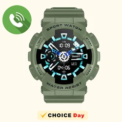 New Military T8 Smart Watch for Men 1.3 Inches Outdoor Sports Smartwatch with Bluetooth Call For iPhone Android G+SHOCK STYLE