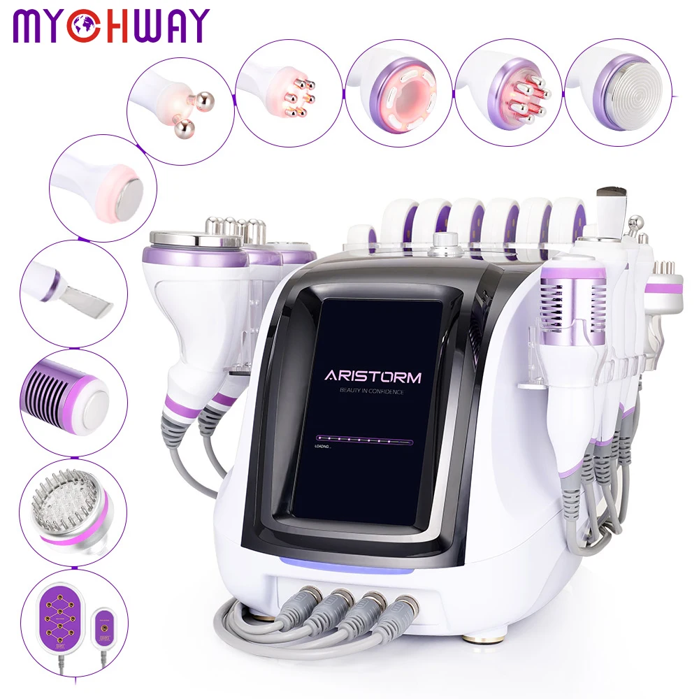 

ARISTORM 10 In 1 40K Cavitation Machine Unoisetion Vacuum RF Multifunction Body Face Massage Skin Care Machine for Salon Spa