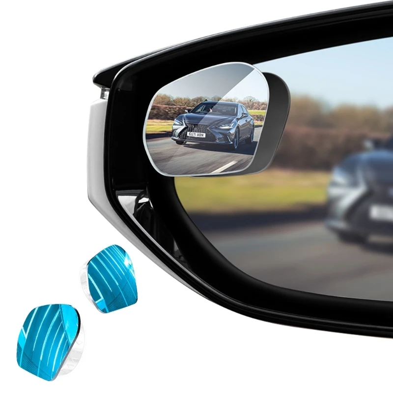 Car Blind Spots Rear View Glass Wide 360 Degree Adjustable Small Glass