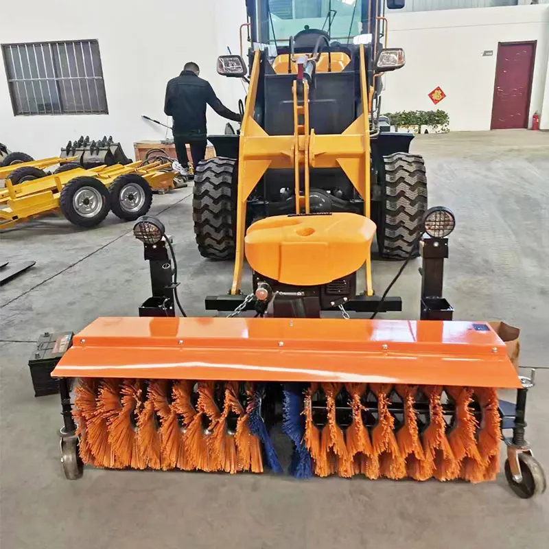 Front-Mounted Engine Snow Plow Used Vehicle Sweeper/Blower For Road Cleaning &  Removal With 1 Year Warranty