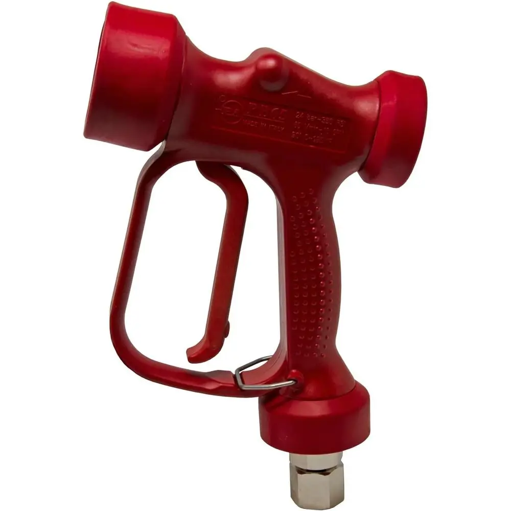 

YG1635SR 350 PSI при 16 GPM, красный пистолет-распылитель для промывки с задним подключением (High/low) и поворотным шарниром из нержавеющей стали