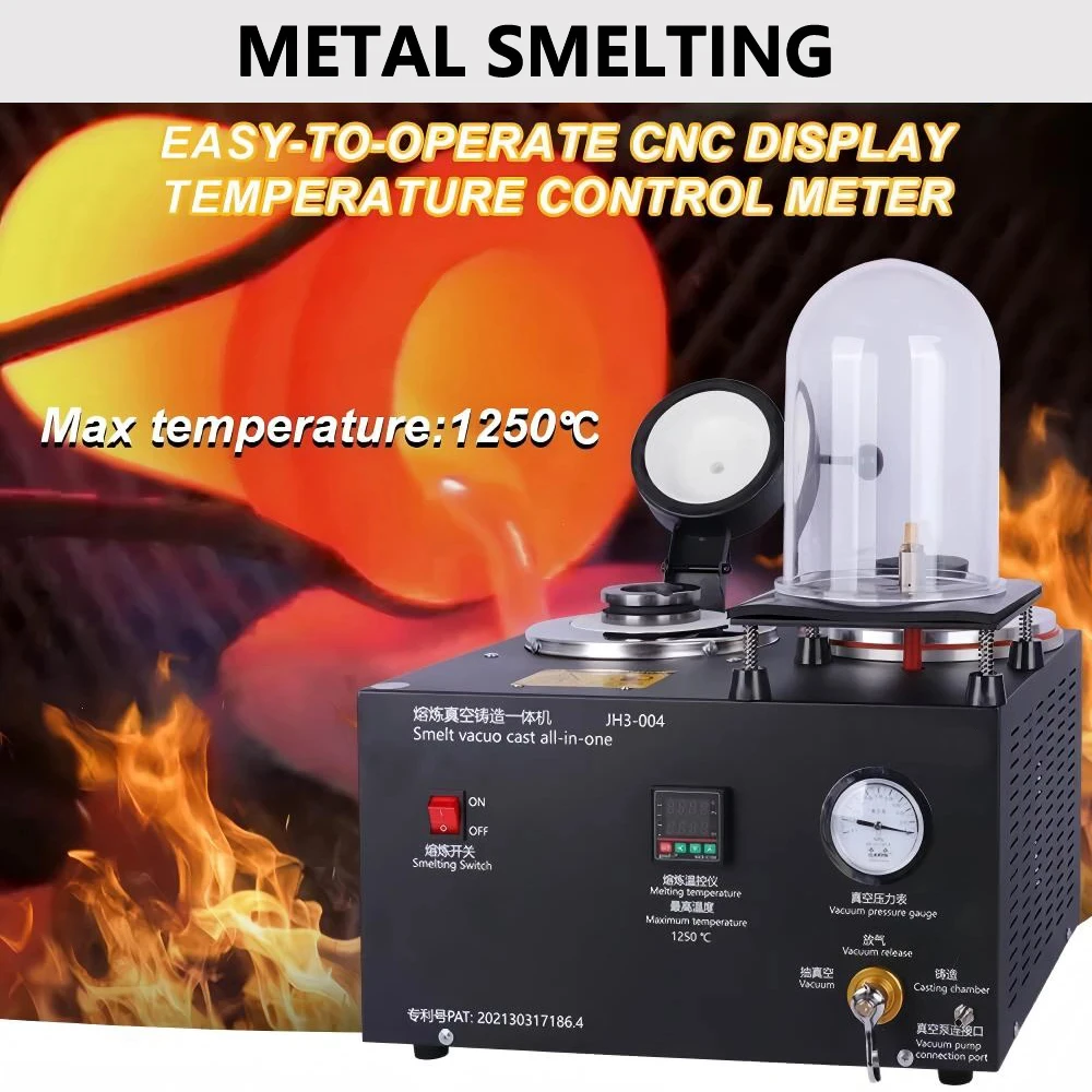 3in1 Vacuum Casting Machine Metal Smelting Mold Jewelry Casting Machine 220/110V