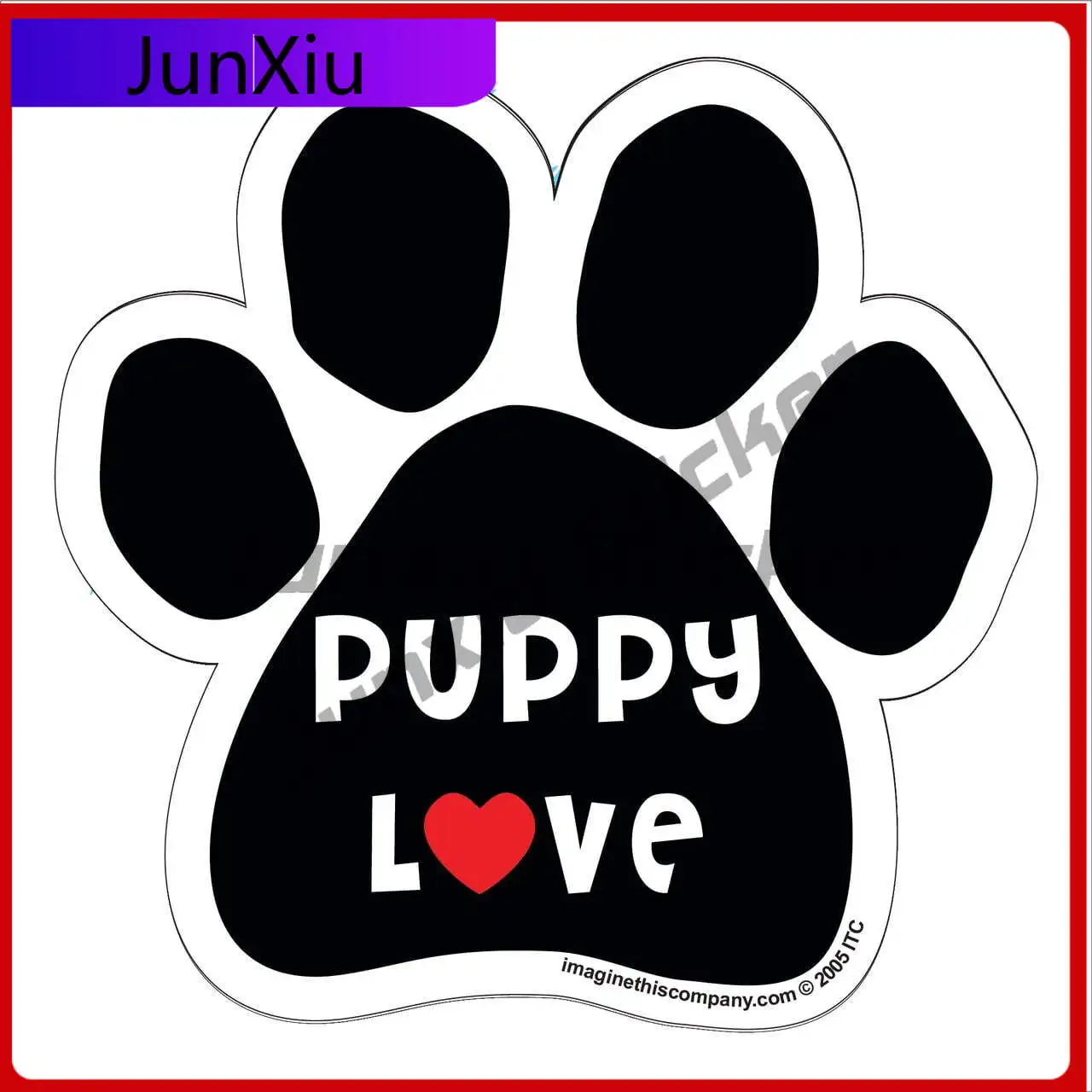 

Puppy Love Paw Funny Car Laptop Walls Truck Motor Home Vinyl Boat Accessory Retro Trendy Cute Trendy Unique Cute Funny