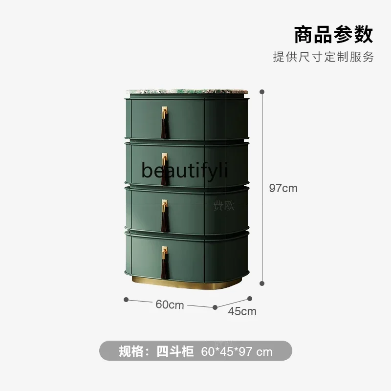 

6239Light luxury chest of drawers Italian custom high-end storage drawers three four six bucket cabinets6239