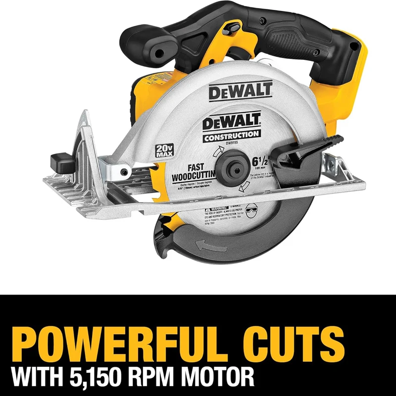 DEWALT DCS391 20V Circular Saw Lightweight 6-1/2 Inch Blade Engine Bare Tools Only Electric Tool image 5