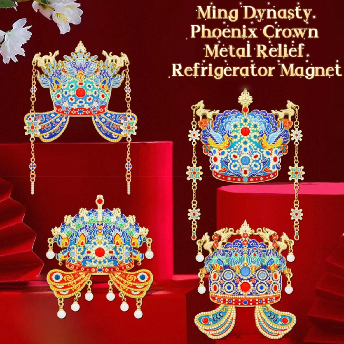 Magnet Kulkas Beijing dengan Desain Pasir Hisap Logam Suvenir dan Hadiah Pariwisata Budaya dan Kreatif