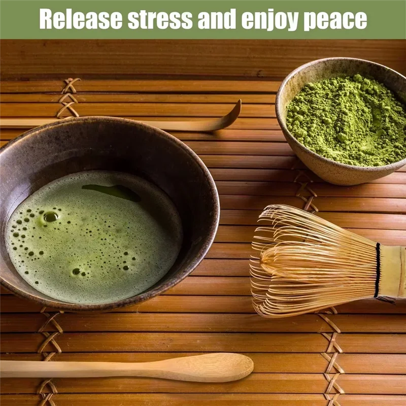 

Best-Japanese Chasen Bamboo Whisk Set Whisk Holder Tea Spoon Japanese Tea Accessories Japanese Matchatea Matcha Whisk Holder