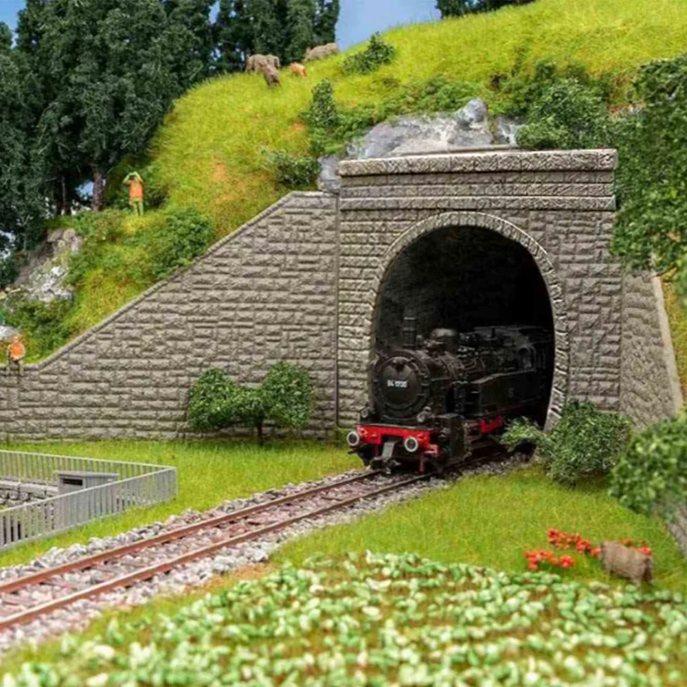 1 ชุด N Scale Miniature รถไฟอุโมงค์ 1:150 อุโมงค์พอร์ทัลอุโมงค์ Portale สําหรับรถไฟรถไฟ/Sandtable ภูมิทัศน์/Diorama