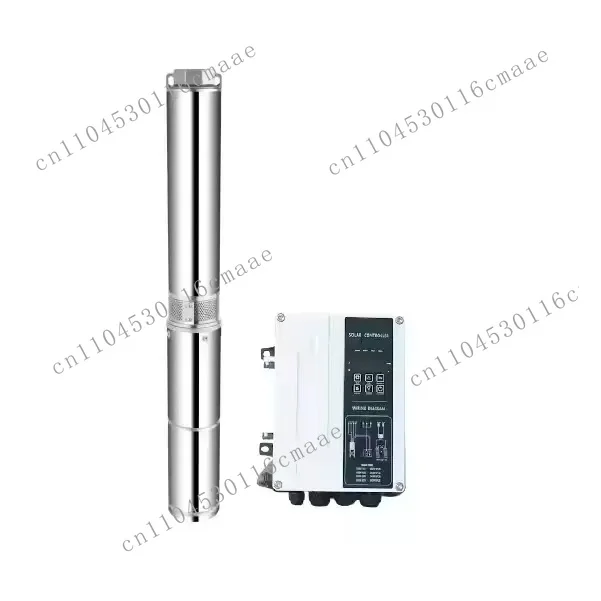 4SDPA6 AC/DC dual-purpose hybrid deep well solar water pump 3HP 170m head 6m3/H flow, with MPPT control box