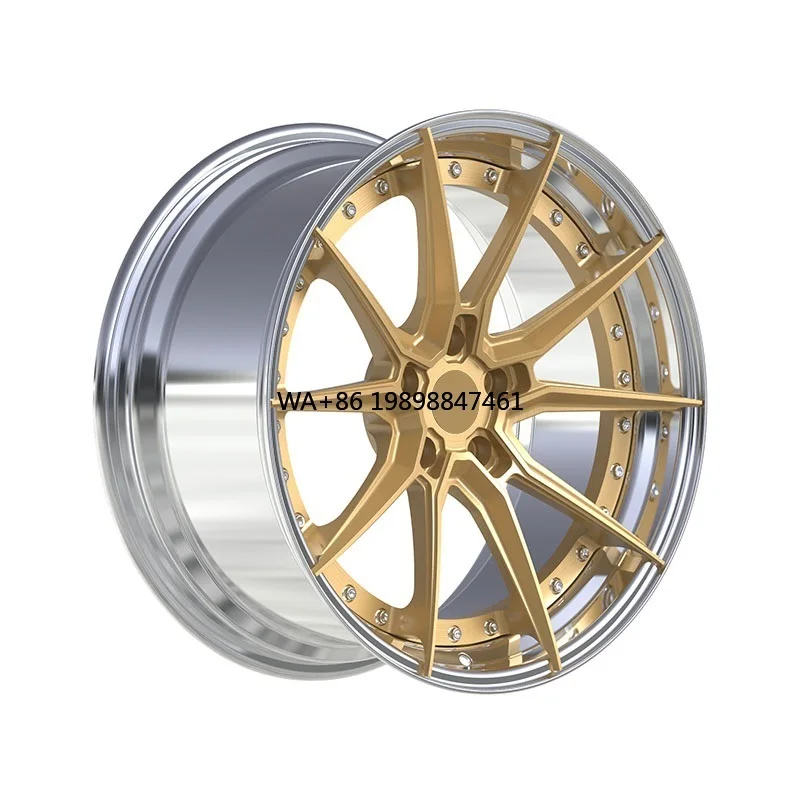 

Alloy Forged Concave Passenger Car Wheels Te37 16-24 Inch 5x114.3 5x112 5x127 2 Piece Custom Gold Spoke Rims for 370z W205 C300