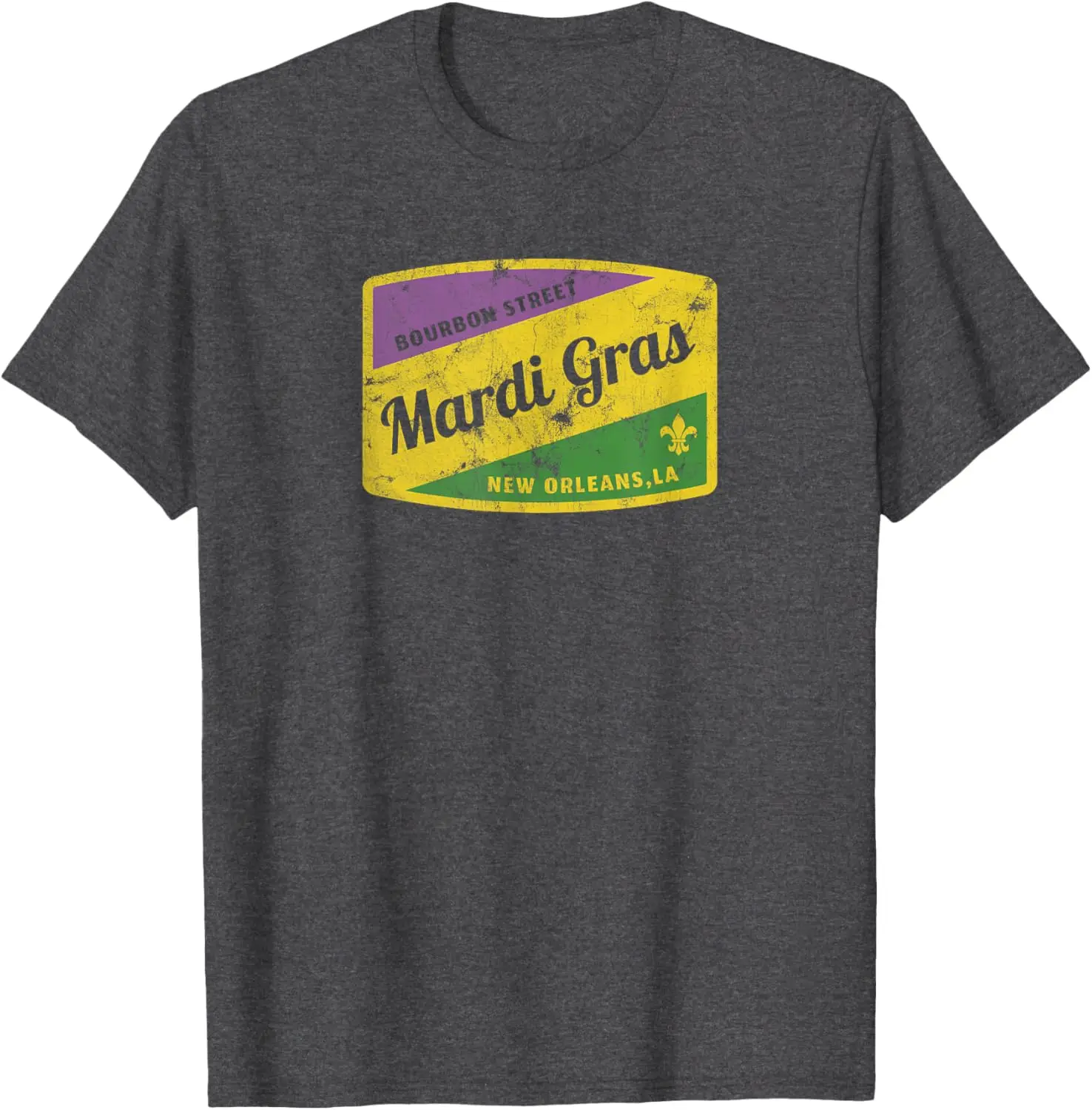 Mardi Gras Bourbon Street T-Shirt, unisex, stylish spring/summer 2026 new arrival.