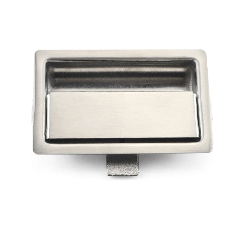 Stainless Steel Flat Box Lock Chassis Electric Cabinet Pull Door Lock Engineering Vehicle Panel Lock M110