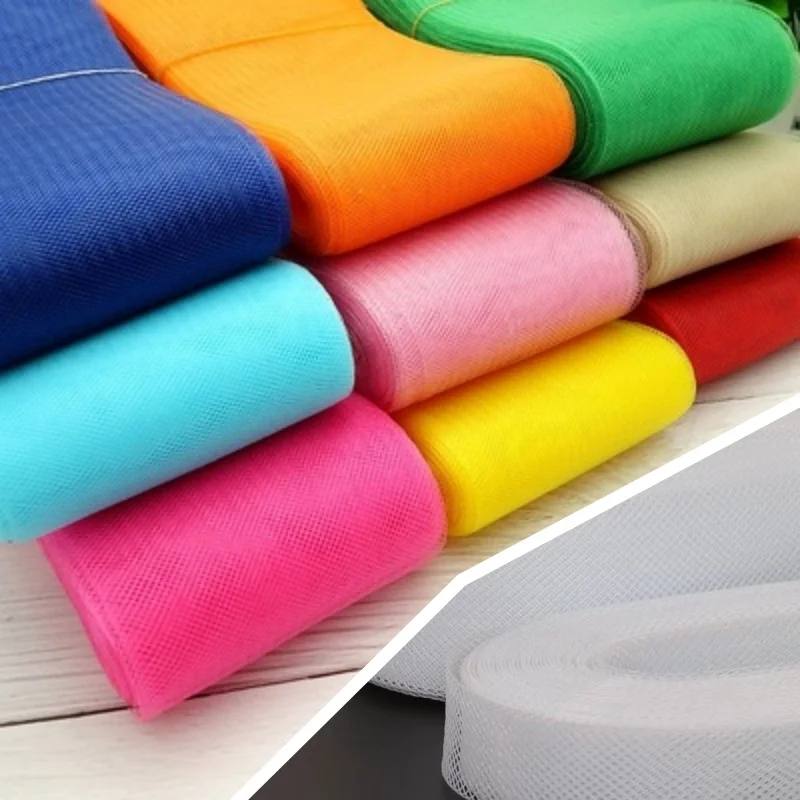 2/3/4/5/6/8cm 25yard/roll Tulle Mesh Organza Ribbon Roll Gift Box Wrap Ribbon DIY for Wedding Home Party Table Runner Decoration