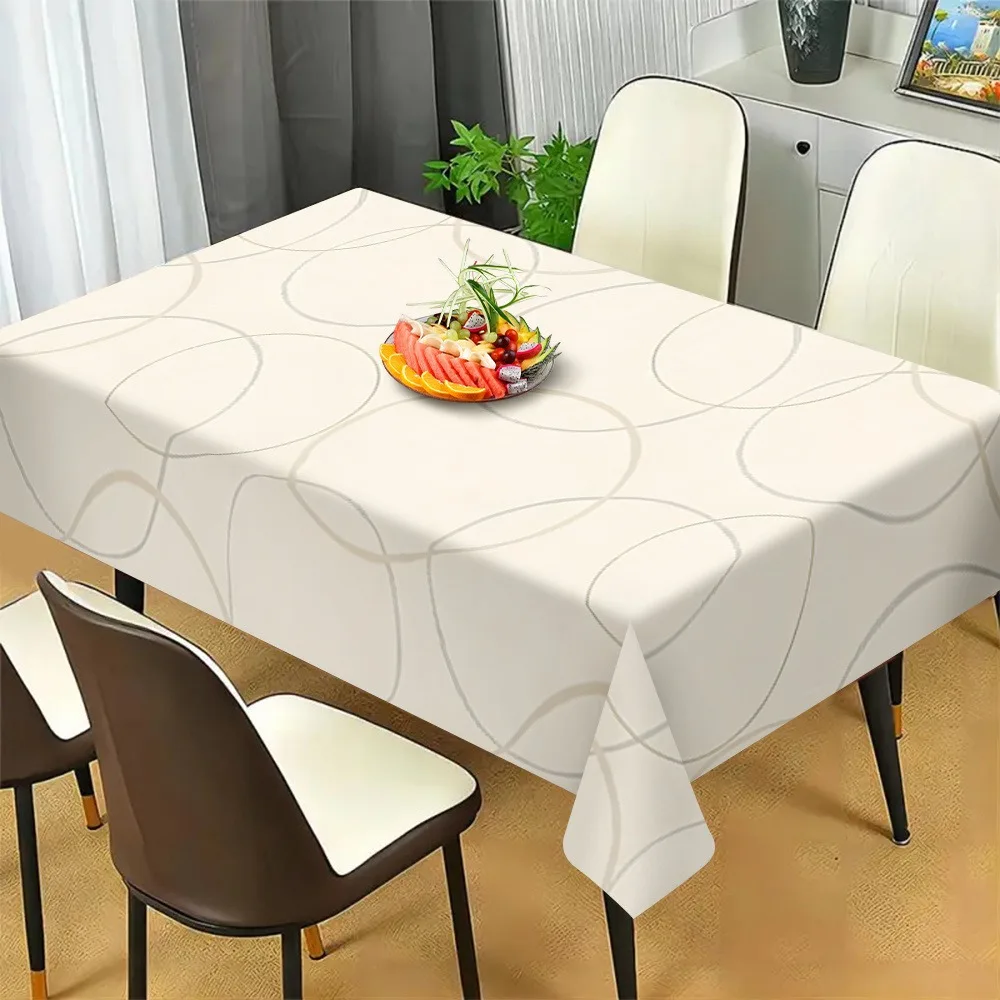 VIKAMA Wabi-Sabi Style Tablecloth New Chinese-Style Wabi-Sabi Living Room Dining Area Crafting a Zen-Inspired Natural Ambiance