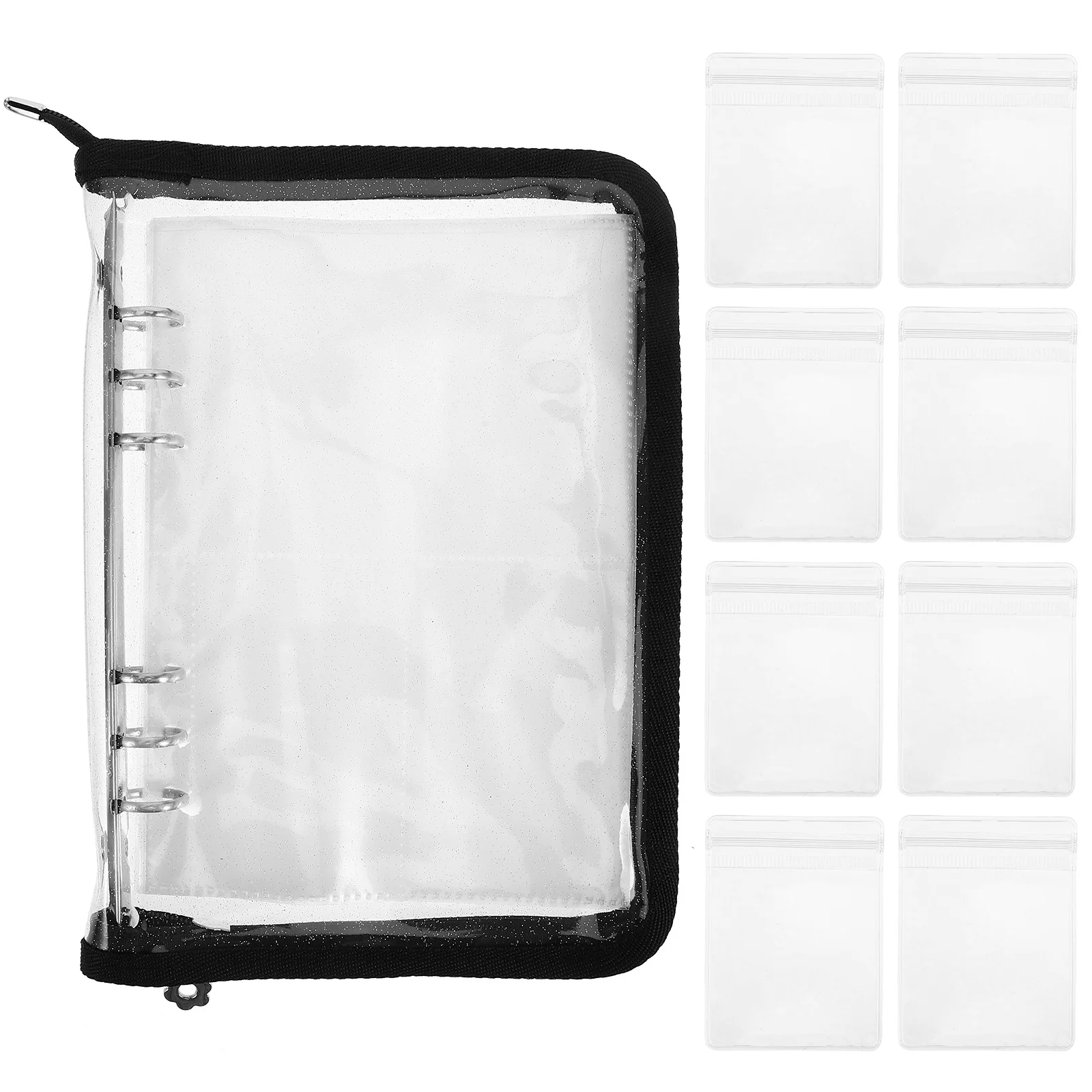 

Органайзер для ювелирных изделий, книга, прозрачный дорожный футляр для хранения ювелирных изделий для серег, ожерелий, браслетов, держатель для колец, переплет на молнии