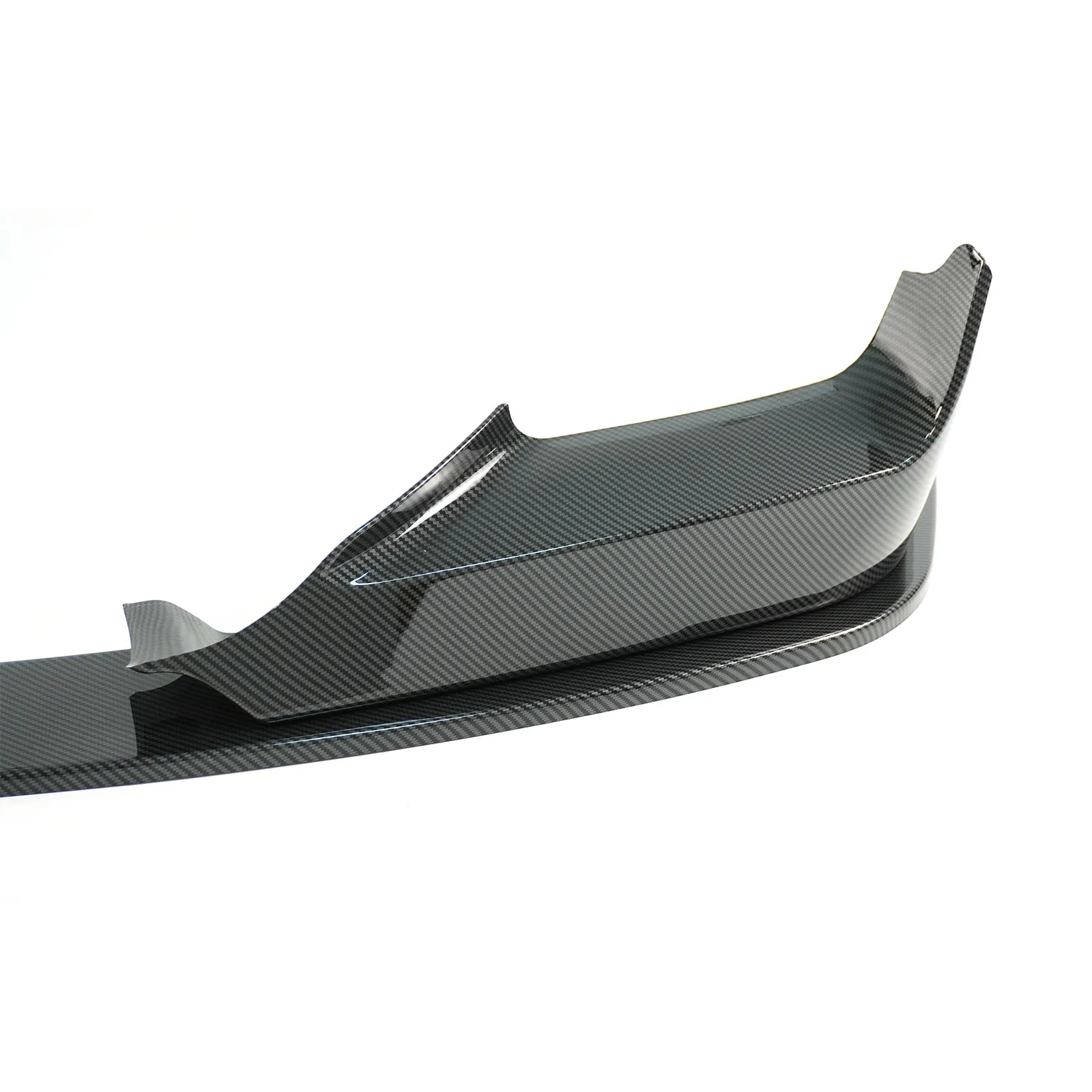 لسيارات BMW F06 F12 F13 640i 650i M-Sport 2012-2018 شفة ممتصة للصدمات الأمامية قطع غيار السيارات ABS بلاستيك ألياف الكربون نمط أسود لامع #6