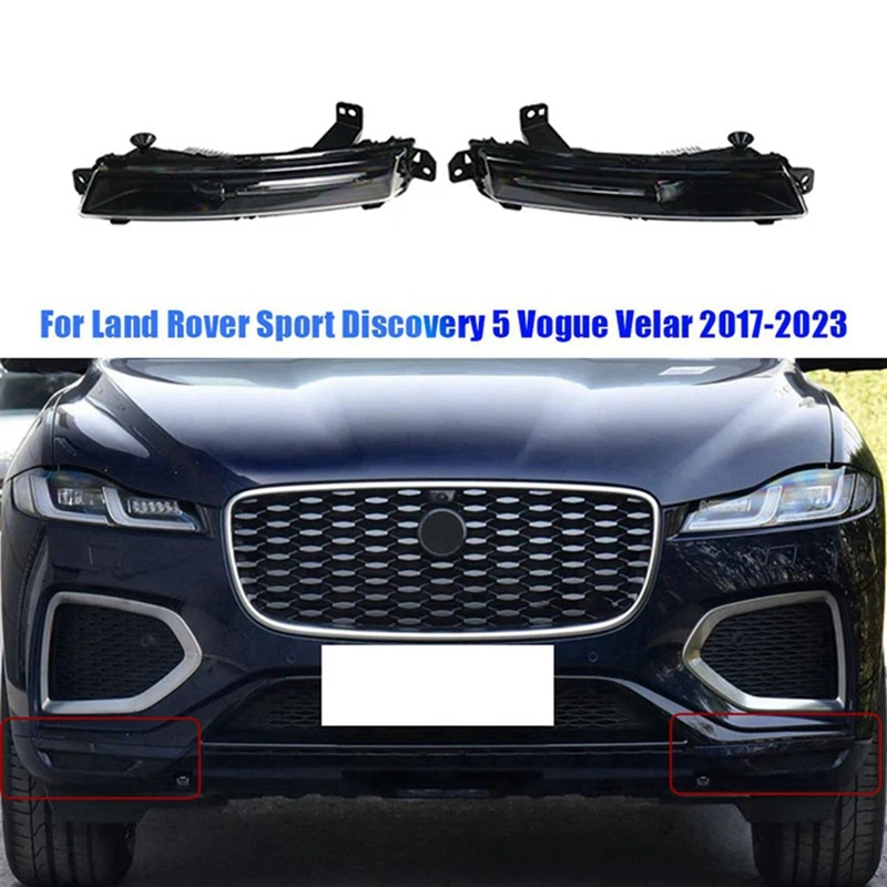 

1Pair Front Bumper Fog Light LR082056 LR082053 For Land Rover Sport Discovery 5 Velar 2017-2023 Fog Lamp Assembly Parts