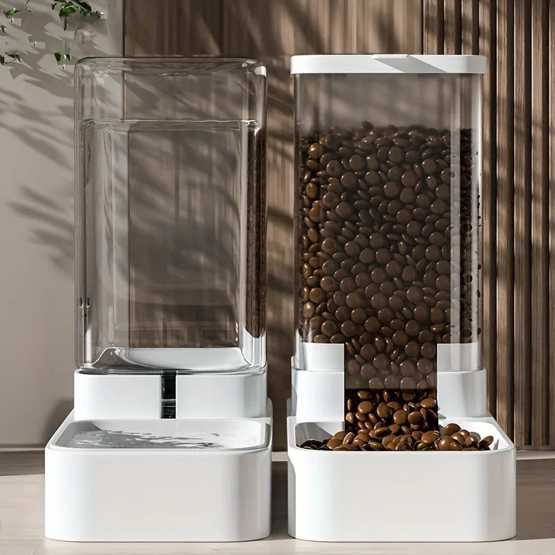 Dispensador de Agua para Perros y Gatos, Comedero Automático para Gatos, Tazón para Mascotas, Contenedor de Almacenamiento de Alimentos, Accesorio para Beber Agua para Perros y Gatos