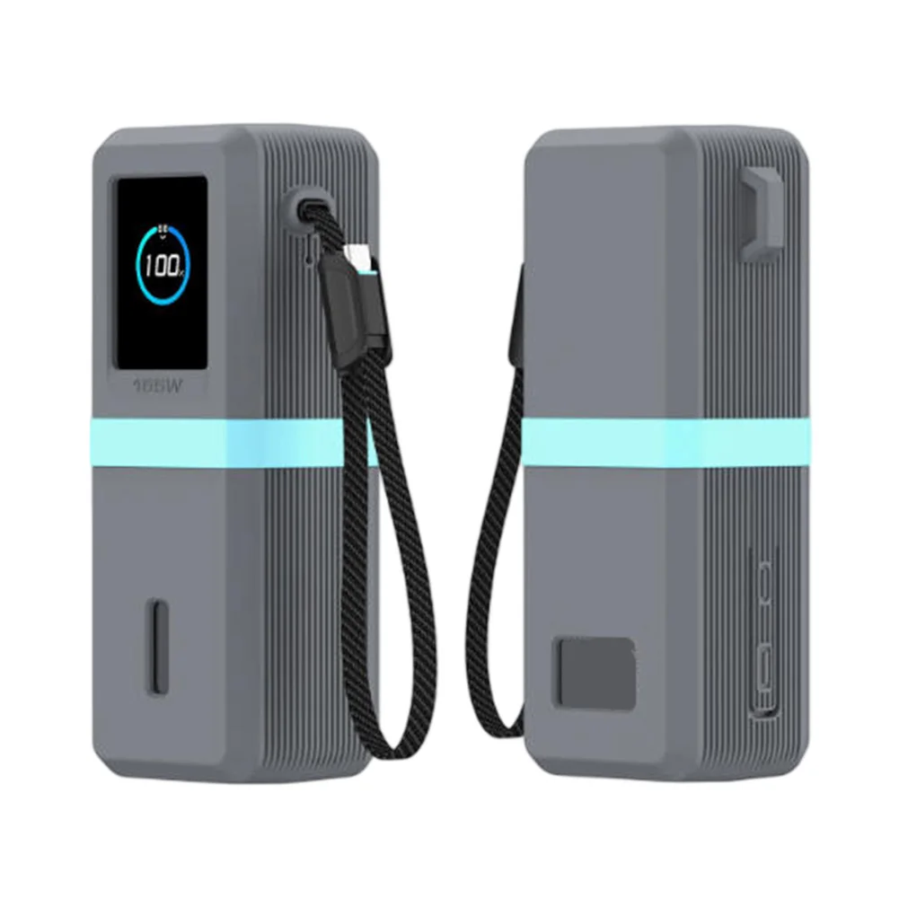 Protective Silicone Sleeve for Anker A1695 165W Power Bank - Designed for 18 12 4 CM Dimensions and All-Port Accessibility