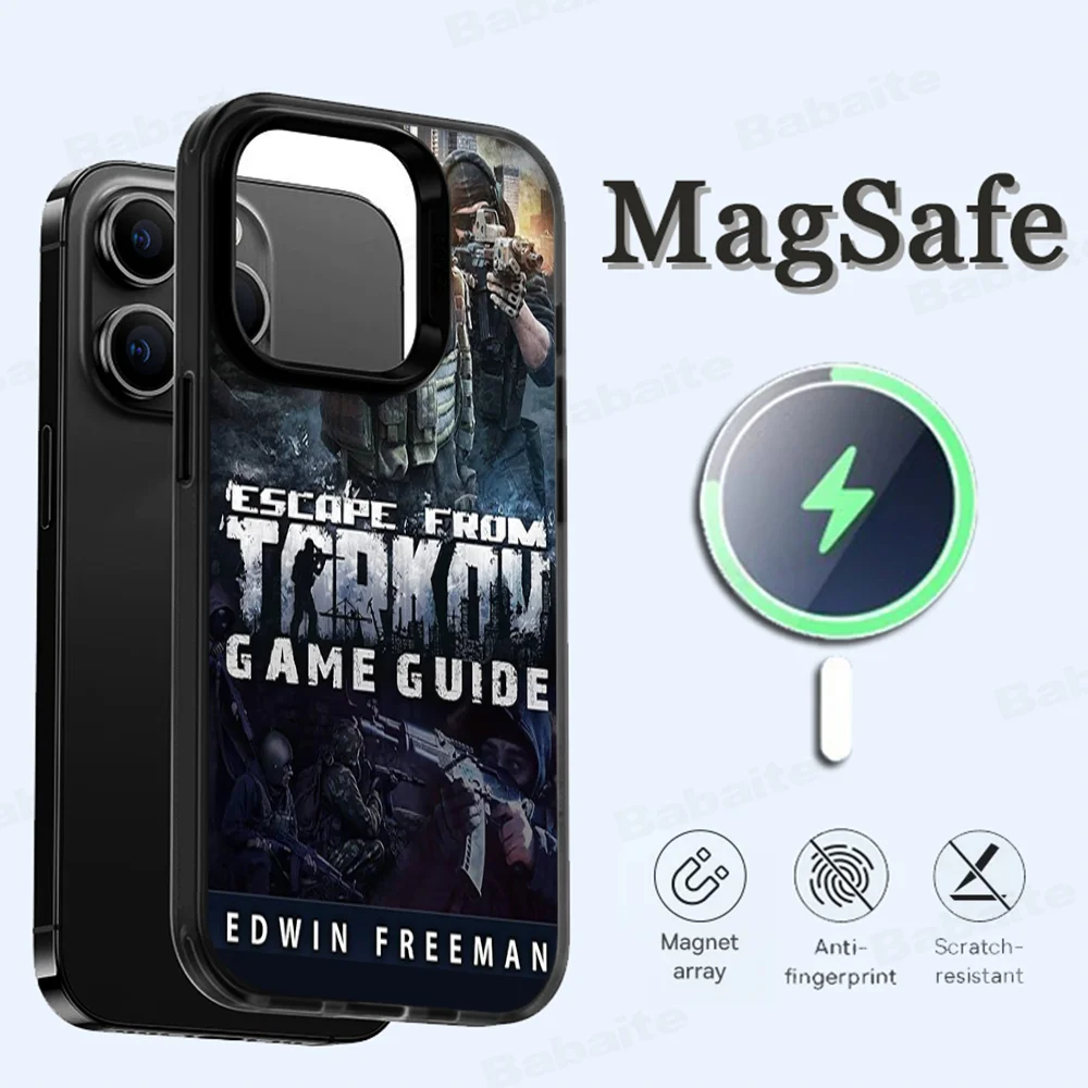 Escape From Tarkov Phone Case Magesafe Magnetic Wireless Charge Case For IPhone 16 11 12 13 14 15 Pro Max Plus Mini