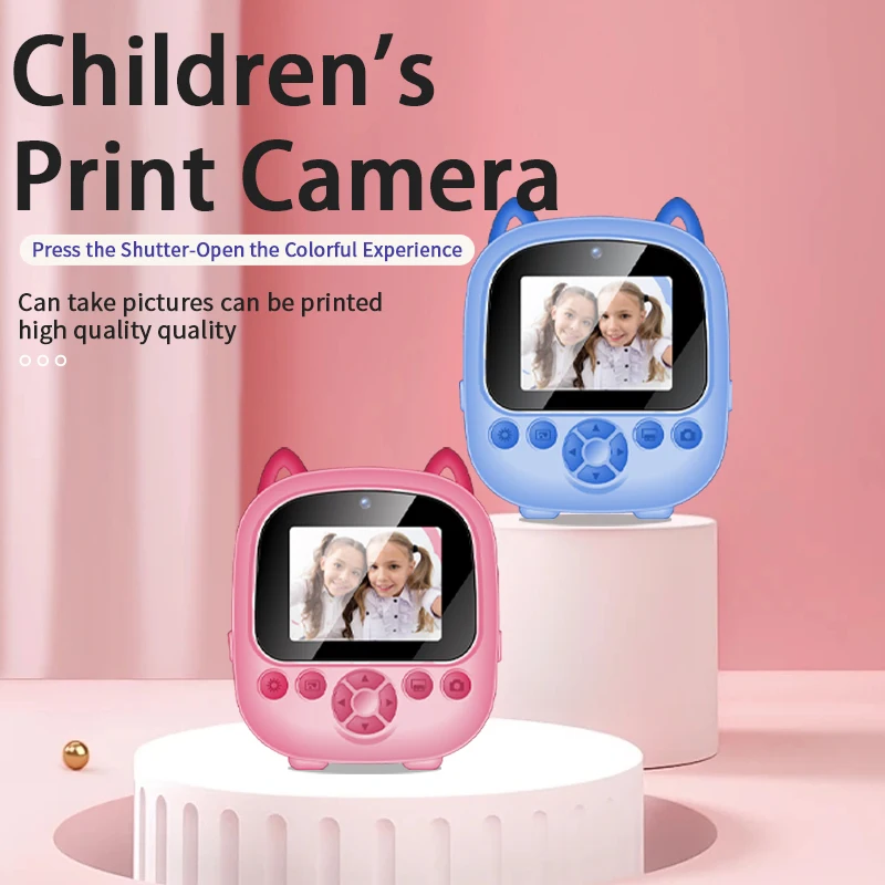 New Mini-printer Thermal Printer Ink-free Portable Sticker Printer Compatible with IOS and Android Wireless Photo Printing Tags