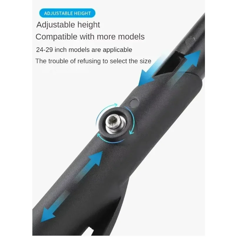 Adjustable Bike Kickstand Aluminum Alloy Side Stand for MTB Folding Electric Bike Snow Vehicles 24-29 Inch Universal Fit view 5