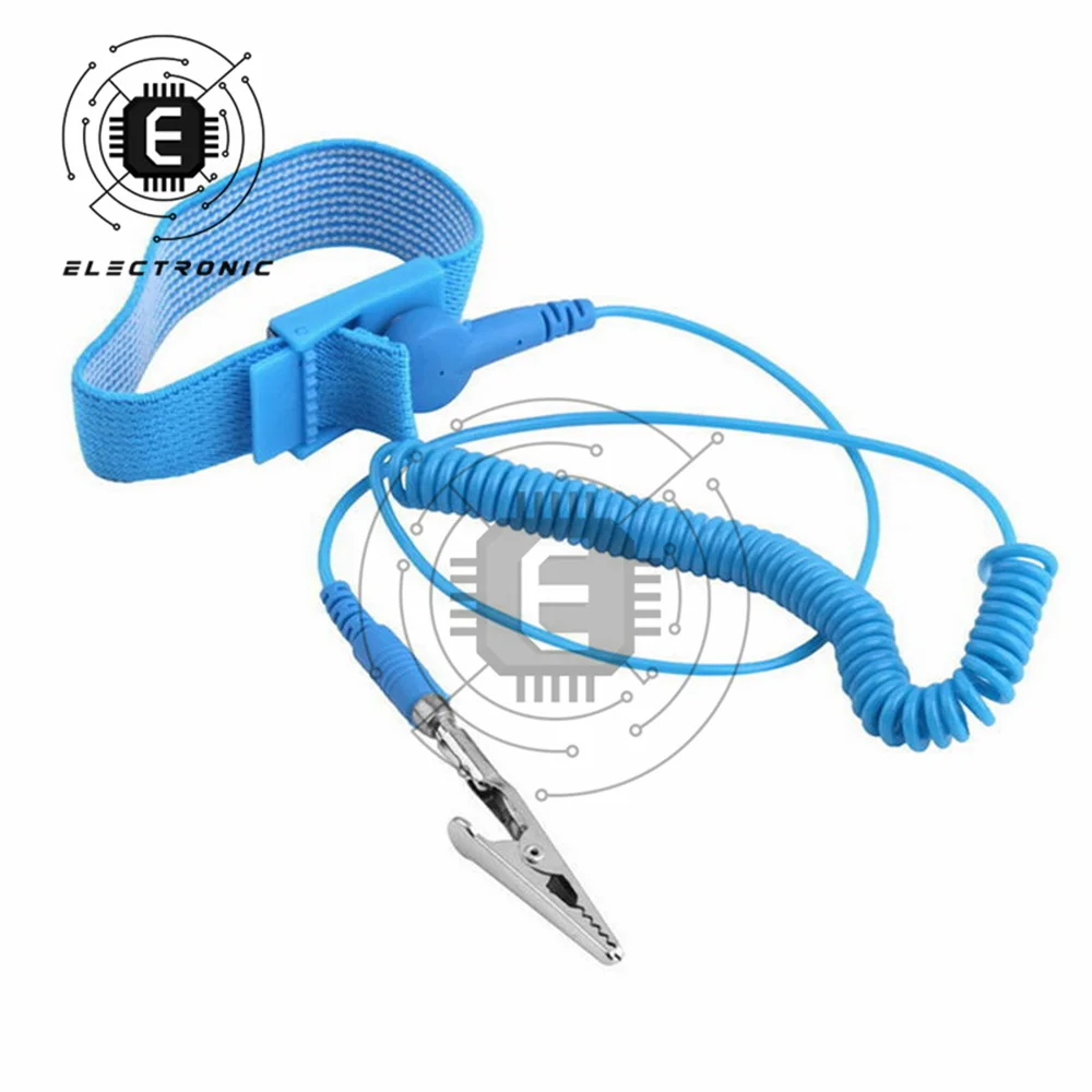 Cavi di scarico per cinturino da polso antistatico antistatico ESD con Clip Wireless senza fili per strumenti di lavoro di riparazione elettronica
