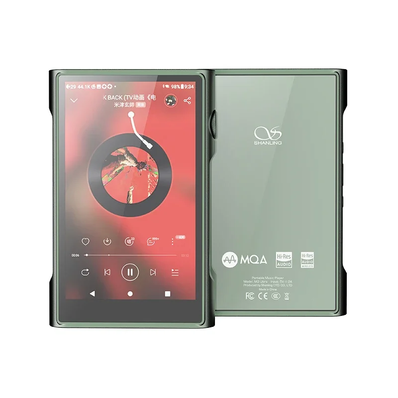 NEW SHANLING M3 Ultra Hi-Res Android10 Portable HiFi Music MP3 Player DAP 8-Core QS 665 CPU Bluetooth5.0 Dual ES9219C DAC DSD256